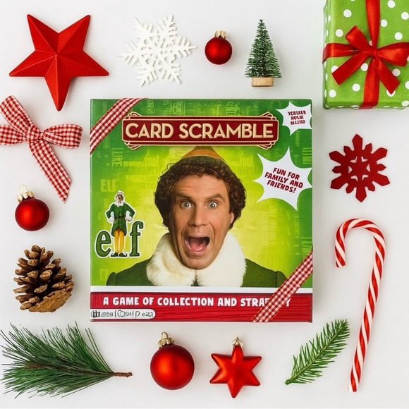 Aquarius Other - NEW Elf Card Scramble Game - Christmas Party Board Game (2-4 Players, Ages 12+)